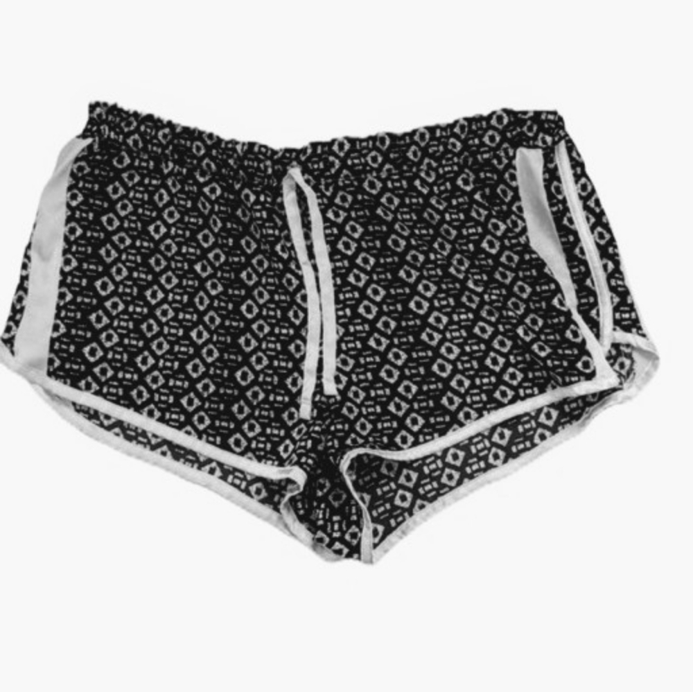 Victoria's secret black & white sleep shorts